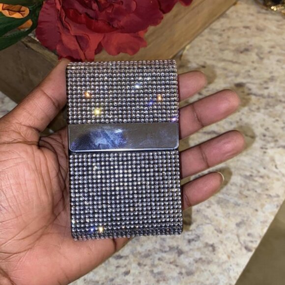 Bling Rhinestone Business Card Holder - Picture 3 of 6